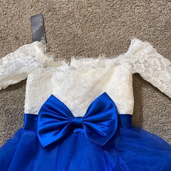 Girls Formal Dress Off the Shoulder Corset Back Size 4-5Y NWT - Picture 3 of 10
